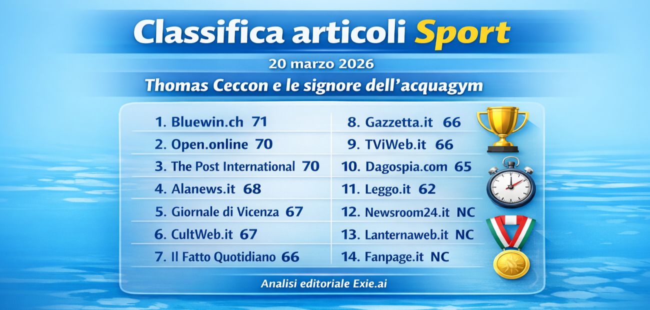 Qui sopra, la classifica completa dei 14 articoli che Google ha trovato sul tema 